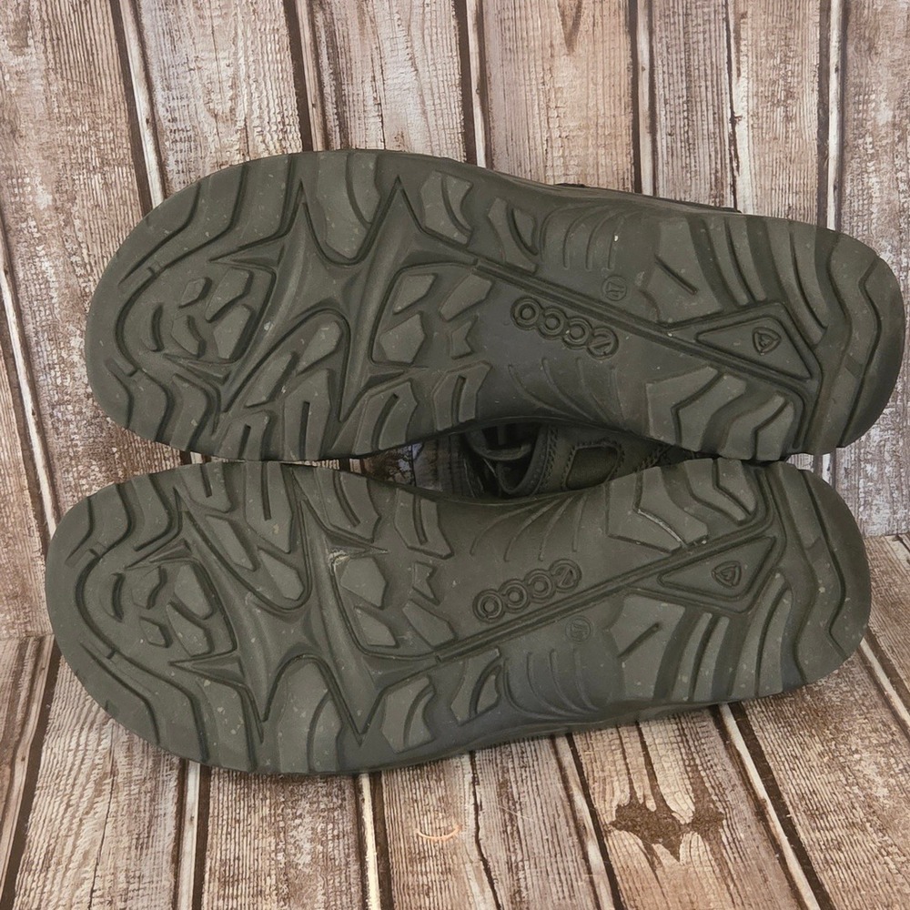 Sz 47/ 13-13.5 Mens ECCO Yucatan Black Leather Sport Hiking Sandals VGUC! - Picture 7 of 7